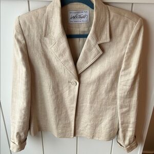 Lord & Taylor Cream Blazer